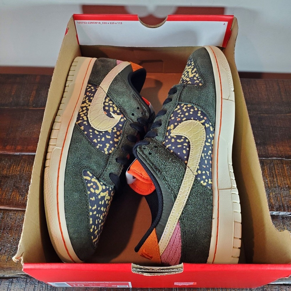 Nike Dunk Low Gone Fishing Rainbow Trout Shoes Mens 8.5, 10 FN7523-300 - Picture 13 of 13